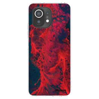 Picasee silikonski prozorni ovitek za Xiaomi Mi 11 - Organic red