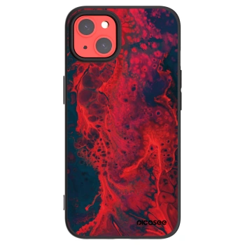 Picasee silikonski črni ovitek za Apple iPhone 13 - Organic red