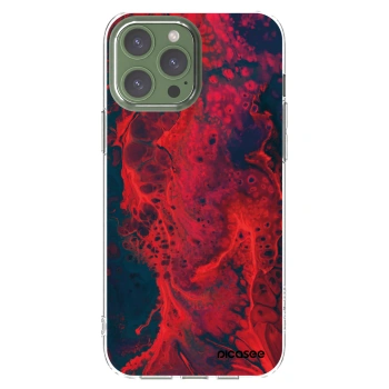 Picasee silikonski prozorni ovitek za Apple iPhone 13 Pro Max - Organic red
