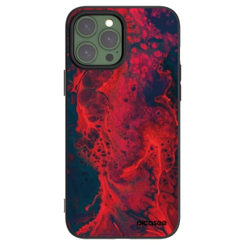 Picasee silikonski črni ovitek za Apple iPhone 13 Pro Max - Organic red