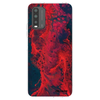 Picasee silikonski prozorni ovitek za Xiaomi Redmi 9T - Organic red