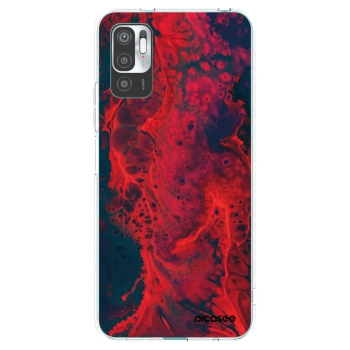 Picasee silikonski prozorni ovitek za Xiaomi Redmi Note 10 5G - Organic red