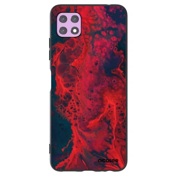 Picasee silikonski črni ovitek za Samsung Galaxy A22 A226B 5G - Organic red