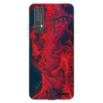 Picasee silikonski prozorni ovitek za Realme 7 - Organic red