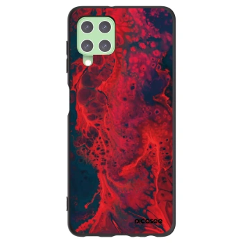 Picasee silikonski črni ovitek za Samsung Galaxy A22 A225F 4G - Organic red