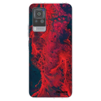 Picasee silikonski prozorni ovitek za Vivo X60 Pro 5G - Organic red