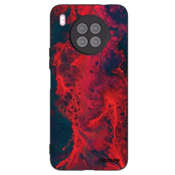 Picasee silikonski črni ovitek za Huawei Nova 8i - Organic red