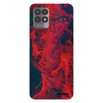 Picasee silikonski prozorni ovitek za Realme 8i - Organic red