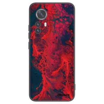 Picasee silikonski črni ovitek za Xiaomi 12 Pro - Organic red