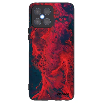Picasee silikonski črni ovitek za Honor X8 4G - Organic red