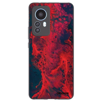 Picasee silikonski črni ovitek za Xiaomi 12T - Organic red