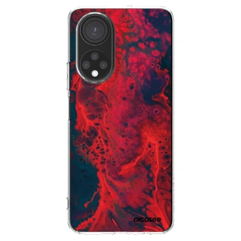 Picasee silikonski prozorni ovitek za Honor X7 - Organic red