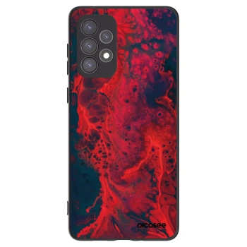 Picasee silikonski črni ovitek za Samsung Galaxy A73 5G - Organic red