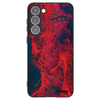 Picasee silikonski črni ovitek za Samsung Galaxy S23+ 5G - Organic red