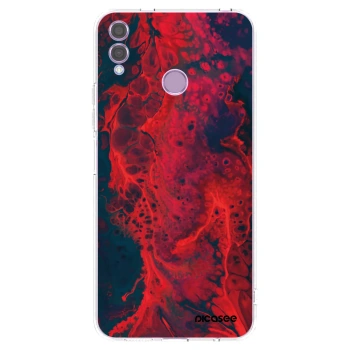 Picasee silikonski prozorni ovitek za Honor 8X - Organic red