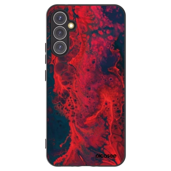 Picasee silikonski črni ovitek za Samsung Galaxy A34 5G A346B - Organic red