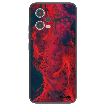 Picasee silikonski črni ovitek za Xiaomi Redmi Note 12 5G - Organic red
