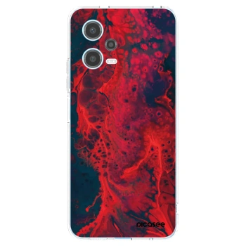 Picasee silikonski prozorni ovitek za Xiaomi Redmi Note 12 5G - Organic red