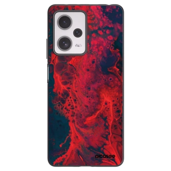 Picasee silikonski črni ovitek za Xiaomi Redmi Note 12 Pro+ 5G - Organic red