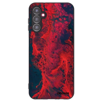 Picasee silikonski črni ovitek za Samsung Galaxy A14 4G A145R - Organic red