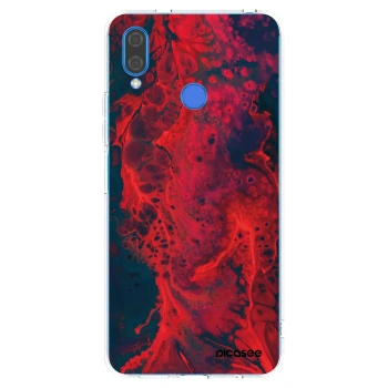 Picasee silikonski prozorni ovitek za Huawei Nova 3 - Organic red
