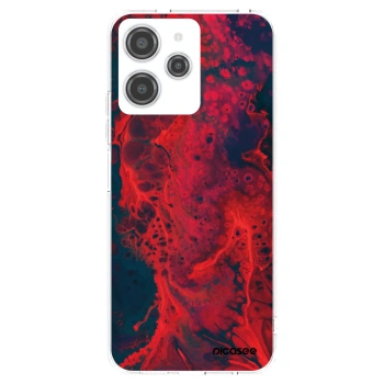 Picasee silikonski prozorni ovitek za Xiaomi Redmi 12 4G - Organic red