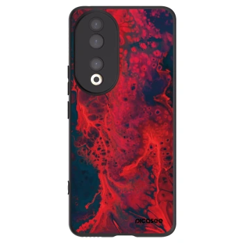 Picasee silikonski črni ovitek za Honor 90 5G - Organic red