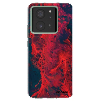 Picasee silikonski prozorni ovitek za Xiaomi 13T - Organic red