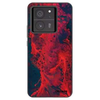 Picasee silikonski črni ovitek za Xiaomi 13T Pro - Organic red