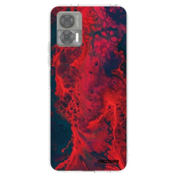 Picasee silikonski prozorni ovitek za Motorola Edge 30 Neo - Organic red