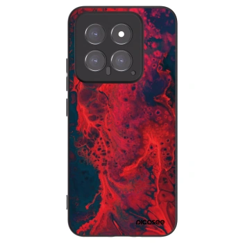 Picasee silikonski črni ovitek za Xiaomi 14 - Organic red