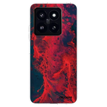 Picasee silikonski prozorni ovitek za Xiaomi 14 Pro - Organic red