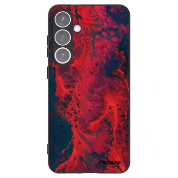 Picasee silikonski črni ovitek za Samsung Galaxy S24+ S926B 5G - Organic red