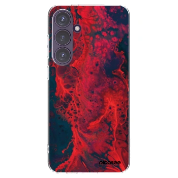 Picasee silikonski prozorni ovitek za Samsung Galaxy S24+ S926B 5G - Organic red