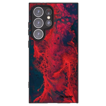 Picasee silikonski črni ovitek za Samsung Galaxy S24 Ultra S928B 5G - Organic red