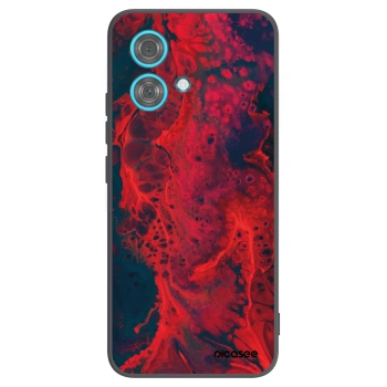 Picasee silikonski črni ovitek za Motorola Edge 40 Neo - Organic red