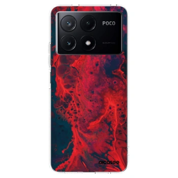 Picasee silikonski prozorni ovitek za Xiaomi Poco X6 Pro - Organic red