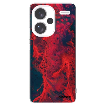 Picasee silikonski prozorni ovitek za Xiaomi Redmi Note 13 Pro+ 5G - Organic red