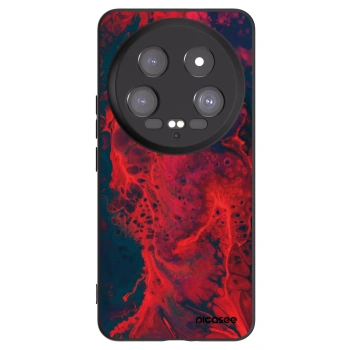 Picasee silikonski črni ovitek za Xiaomi 14 Ultra - Organic red