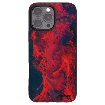 Picasee silikonski črni ovitek za Apple iPhone 16 Pro Max - Organic red