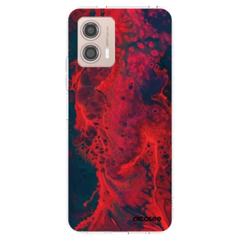 Picasee silikonski prozorni ovitek za Motorola Moto G53 5G - Organic red