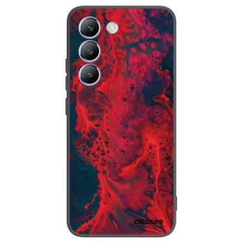 Picasee silikonski črni ovitek za Vivo V40 SE 5G - Organic red