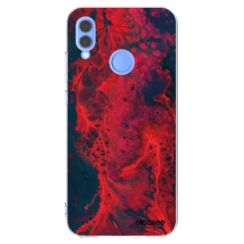 Picasee silikonski prozorni ovitek za Huawei P Smart 2019 - Organic red