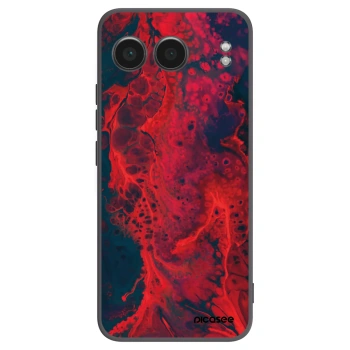 Picasee silikonski črni ovitek za OnePlus Nord 4 - Organic red