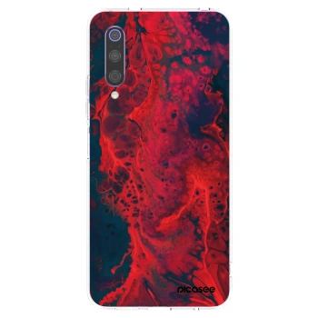 Picasee silikonski prozorni ovitek za Xiaomi Mi 9 - Organic red