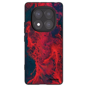 Picasee silikonski črni ovitek za Xiaomi Redmi Note 14 Pro+ 5G - Organic red