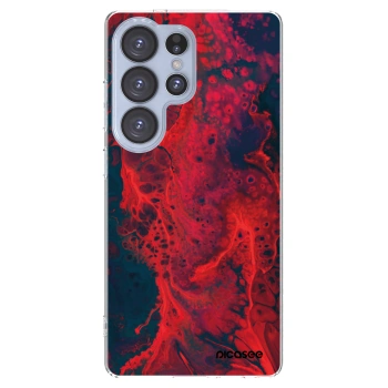 Picasee silikonski prozorni ovitek za Samsung Galaxy S25 Ultra 5G - Organic red