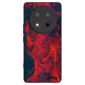 Picasee silikonski črni ovitek za Honor Magic7 Lite 5G - Organic red