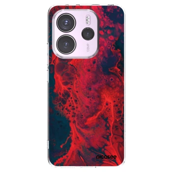 Picasee silikonski prozorni ovitek za Xiaomi Redmi Note 14 4G - Organic red