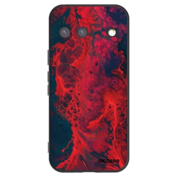 Picasee silikonski črni ovitek za Google Pixel 9 - Organic red